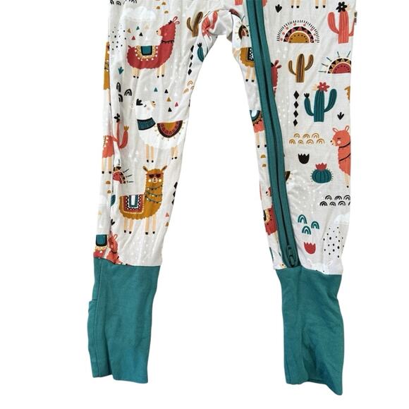 Little Sleepies Llama Love Zippy Pajamas Bamboo Size 18-24 Months - Picture 3 of 7